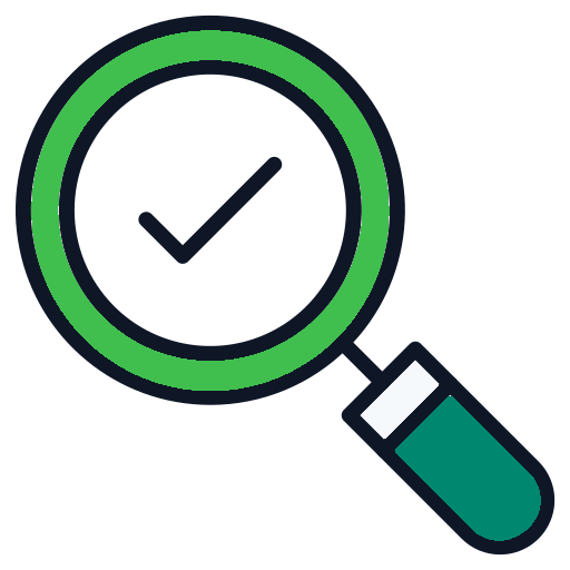 Analisi SEO Magnifying Glass Icon